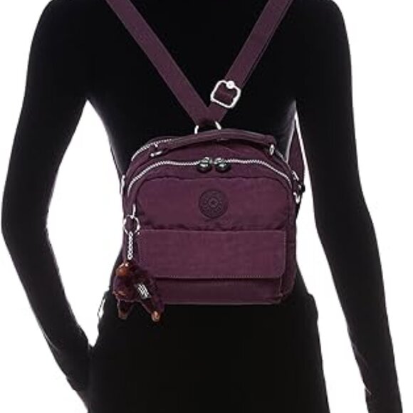 brand new reduced Kipling CANDY Handbag convertible to backpack silver metallic - Picture 11 of 11